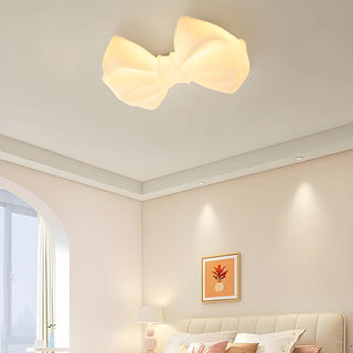Girly Bedroom Bow-Knot LED Flush Mount Ceiling Light Zawala Image - 1