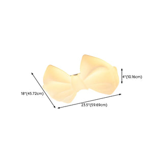 Girly Bedroom Bow-Knot LED Flush Mount Ceiling Light Zawala #size