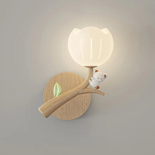 Bedroom Cute White Apple-Shaped Metal Wall Sconce Zawala Image - 10