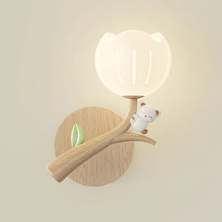 Bedroom Cute White Apple-Shaped Metal Wall Sconce Zawala Image - 12