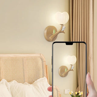 Bedroom Cute White Apple-Shaped Metal Wall Sconce Zawala Image - 16