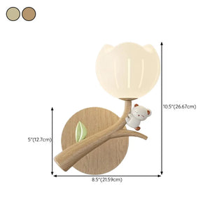 Bedroom Cute White Apple-Shaped Metal Wall Sconce Zawala Image - 18