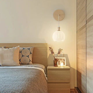 Bedroom Cute White Apple-Shaped Metal Wall Sconce Zawala Image - 4