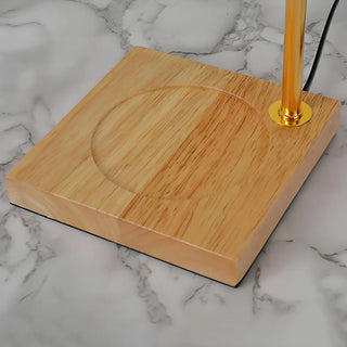 Bedroom Modern Cone Lampshade Wood Base Table Lamp Zawala Image - 13