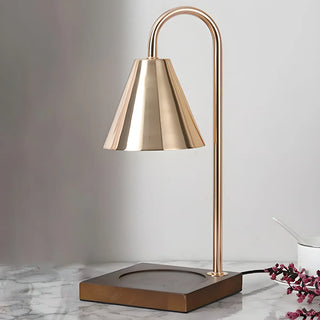 Bedroom Modern Cone Lampshade Wood Base Table Lamp Zawala Image - 6