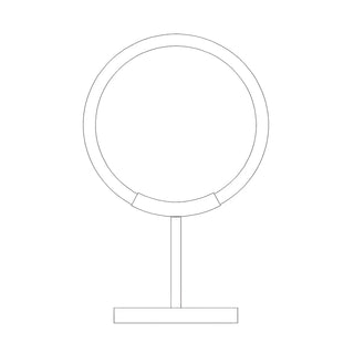 Minimalist Halo Ring Brass Base LED Bedroom Table Lamp Zawala Image - 7