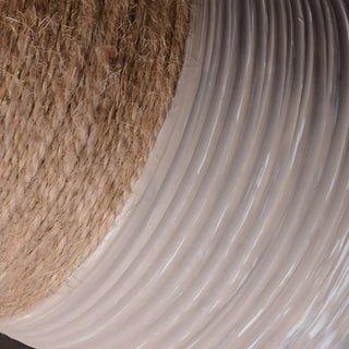 Bedroom Modern Fabric Geometric Ceramic Base Table Lamp Zawala Image - 13