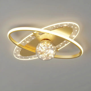 Bedroom Dreamy Star Moon LED Flush Mount Ceiling Light Zawala Image - 18