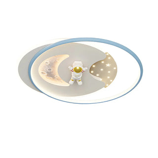 Bedroom Pink Circle Ring LED Flush Mount Ceiling Light Zawala Image - 16