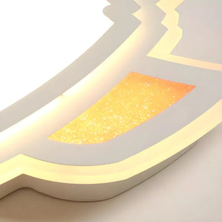 Bedroom Playful Spaceship LED Flush Mount Ceiling Light Zawala Image - 4