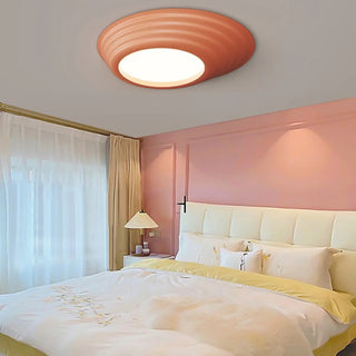 ZOWALA - Bedroom Minimalist white LED Flush Mount Ceiling Light Image - 1