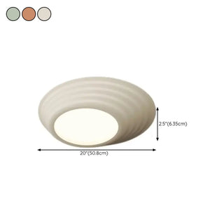 ZOWALA - Bedroom Minimalist white LED Flush Mount Ceiling Light #size