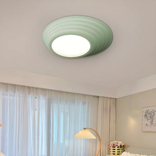 ZOWALA - Bedroom Minimalist white LED Flush Mount Ceiling Light Image - 3