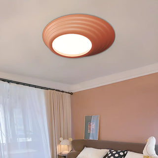 ZOWALA - Bedroom Minimalist white LED Flush Mount Ceiling Light Image - 5