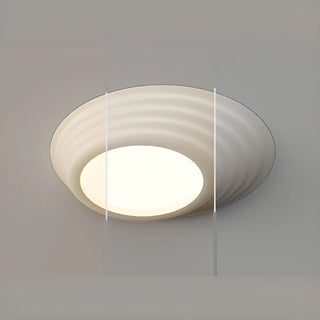 ZOWALA - Bedroom Minimalist white LED Flush Mount Ceiling Light Image - 8