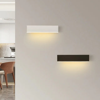 Rotatable Rectangular White Bedroom Wall Sconce Zawala Image - 3
