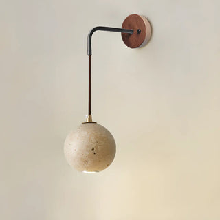 Cylinder Brown and Beige Bedside Pendant Wall Sconce Zawala Image - 10