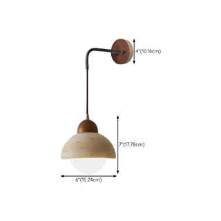 Cylinder Brown and Beige Bedside Pendant Wall Sconce Zawala Image - 14