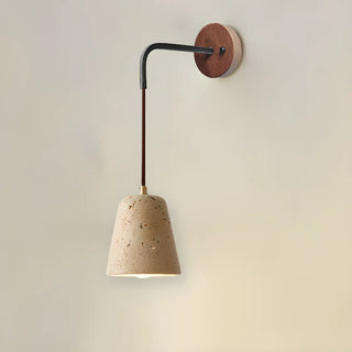 Cylinder Brown and Beige Bedside Pendant Wall Sconce Zawala Image - 6