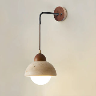 Cylinder Brown and Beige Bedside Pendant Wall Sconce Zawala Image - 7