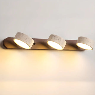 ZOWALA - Elegant Beige Stone 3 Light Bathroom Vanity Light Image - 10