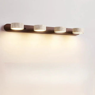 ZOWALA - Elegant Beige Stone 3 Light Bathroom Vanity Light Image - 12
