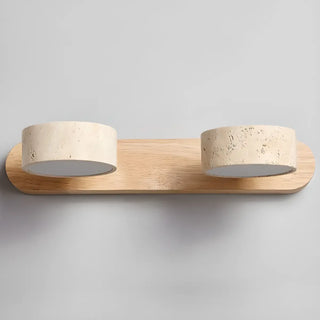 ZOWALA - Elegant Beige Stone 3 Light Bathroom Vanity Light Image - 13