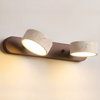 ZOWALA - Elegant Beige Stone 3 Light Bathroom Vanity Light Image - 14