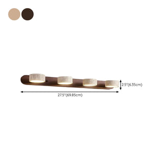ZOWALA - Elegant Beige Stone 3 Light Bathroom Vanity Light Image - 20