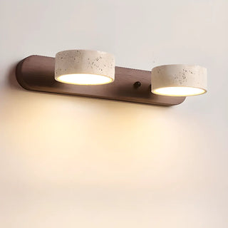 ZOWALA - Elegant Beige Stone 3 Light Bathroom Vanity Light Image - 6