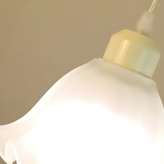ZOWALA - Beige Flower 3-Light Glass Island Light Image - 9