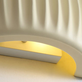 ZOWALA - Beige Semicircle Resin Up Down Wall Sconce Image - 11