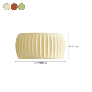 ZOWALA - Beige Semicircle Resin Up Down Wall Sconce #size