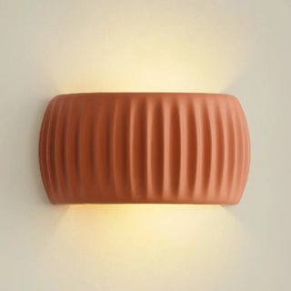 ZOWALA - Beige Semicircle Resin Up Down Wall Sconce Image - 7