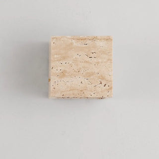 Outdoor Beige Stone Rectangular Up Down Wall Lamp Zawala Image - 10