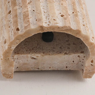 Outdoor Beige Stone Rectangular Up Down Wall Lamp Zawala Image - 18