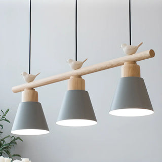 ZOWALA - Bird 3-Light Yellow Dome Island Light Image - 11