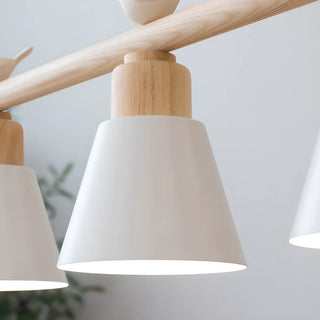 ZOWALA - Bird 3-Light Yellow Dome Island Light Image - 13