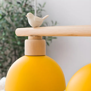 ZOWALA - Bird 3-Light Yellow Dome Island Light Image - 14