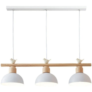 ZOWALA - Bird 3-Light Yellow Dome Island Light Image - 15