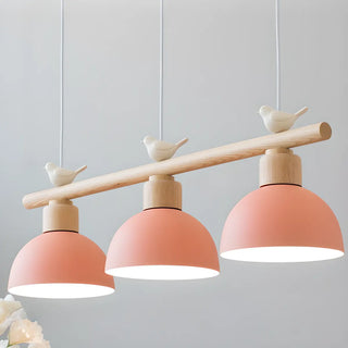 ZOWALA - Bird 3-Light Yellow Dome Island Light Image - 2