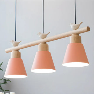 ZOWALA - Bird 3-Light Yellow Dome Island Light Image - 4