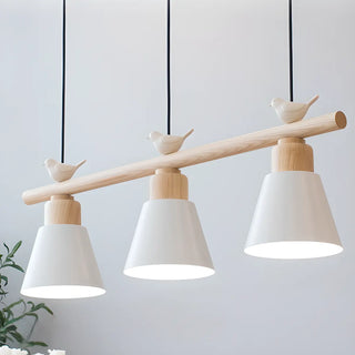 ZOWALA - Bird 3-Light Yellow Dome Island Light Image - 6