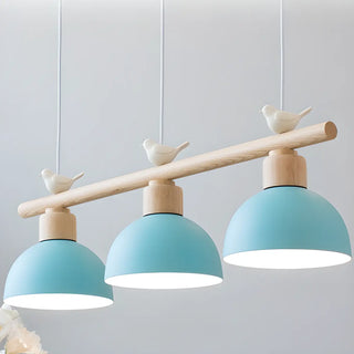 ZOWALA - Bird 3-Light Yellow Dome Island Light Image - 9