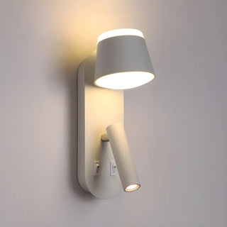 Adjustable Bowl Cylinder 2-Light Bedside Reading Wall Lamp Zawala Image - 10