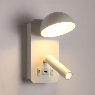 Adjustable Bowl Cylinder 2-Light Bedside Reading Wall Lamp Zawala Image - 11