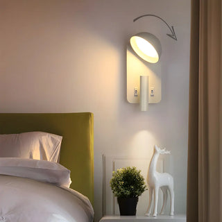 Adjustable Bowl Cylinder 2-Light Bedside Reading Wall Lamp Zawala Image - 2