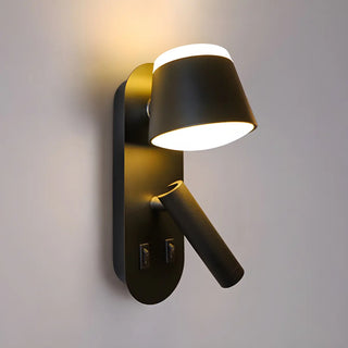 Adjustable Bowl Cylinder 2-Light Bedside Reading Wall Lamp Zawala Image - 8