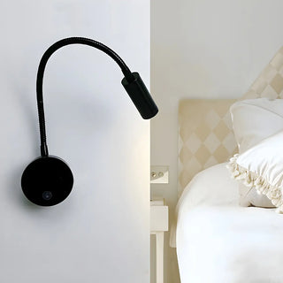 Flex Black Aluminum Bedside Reading Mini LED Wall Light Zawala Image - 4