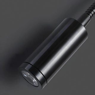 Flex Black Aluminum Bedside Reading Mini LED Wall Light Zawala Image - 5